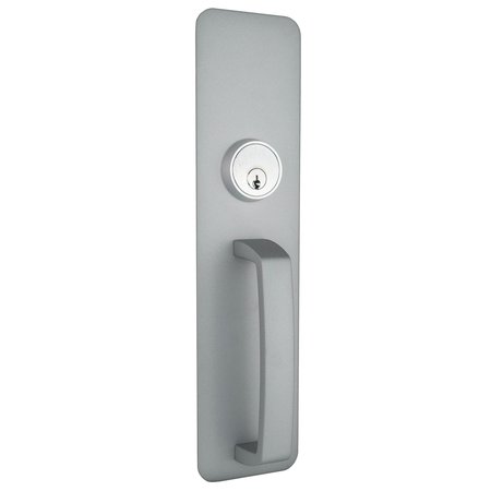 GLOBAL DOOR CONTROLS Aluminum Night Latch Handle Exit Device Trim TH1100-NLEDAL